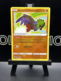 Radiant Hawlucha 081/189 Radiant Rare Holo Pokemon TCG 2022 NM - Image 2
