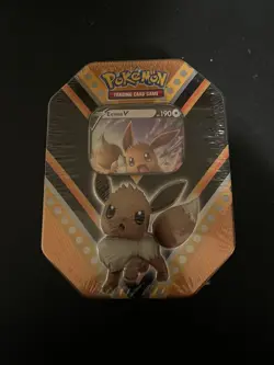 Pokemon V Powers Tin Eevee V (2020) Sword and Shield Factory Sealed - Image 1