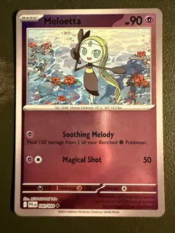 Pokemon TCG Meloetta 40/94 ME2 Phantasmal Flames Reverse Holo NM - Image 1