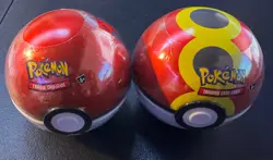 Pokemon 2025 PokeBalls Tin x2 (Sealed) with 3 Booster Packs ea. - Image 1