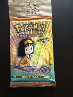 Gym Heroes 1st Edition Erika Pokemon TCG WOTC Booster Pack New Sealed (HEAVY) - Image 1