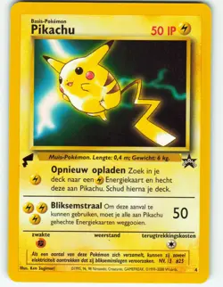 Pikachu - World Collection - #4 Black Star Promo (NL) - Pokemon TCG - 2000 - Image 1