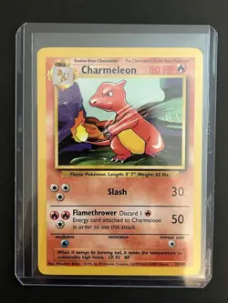Pokemon Base Set Unlimited Charmeleon 24/102 NM-LP - Image 3