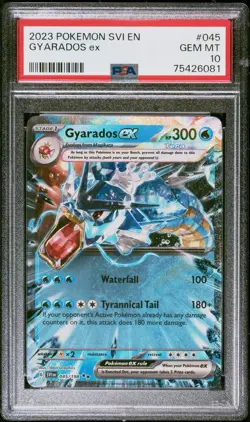 2023 POKEMON SVI EN-SCARLET & VIOLET #045 GYARADOS EX PSA 10 - Image 1