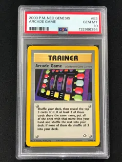Pokemon 2000 Arcade Game 83/111 PSA 10 - Image 1