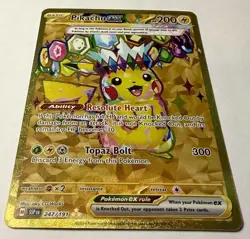 Pokemon TCG Pikachu ex 247/191 Surging Sparks Hyper Rare - Image 4