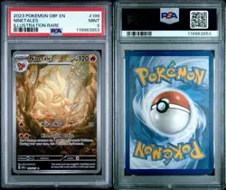 2023 Pokemon Obsidian Flames Ninetales Illustration Rare 199/197 PSA 9 - Image 3