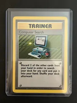 Pokemon Base Set Unlimited Computer Search 71/102 LP - Image 3