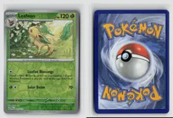 LEAFEON 005/131 PRISMATIC EVOLUTIONS REVERSE HOLO POKEMON TCG NM - Image 3