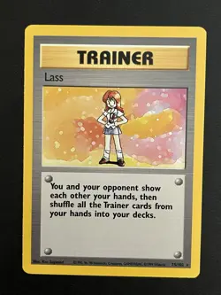 Pokemon Base Set Unlimited Lass 75/102 NM-LP - Image 1