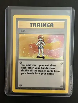 Pokemon Base Set Unlimited Lass 75/102 NM-LP - Image 3