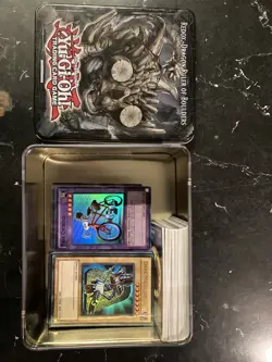 YuGiOh 180+ Card Lot With Holos. And Tin. - Image 1