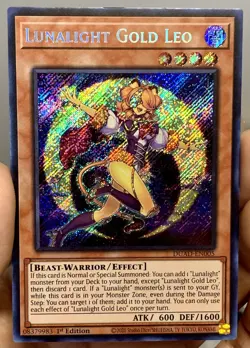 Yugioh Lunalight Gold Leo DUAD-EN005 Secret Rare 1st Ed NM/VLP w/Tracking - Image 1