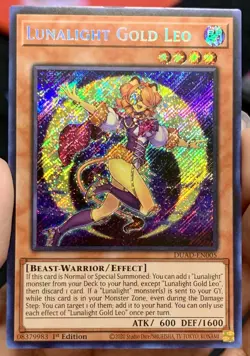 Yugioh Lunalight Gold Leo DUAD-EN005 Secret Rare 1st Ed NM/VLP w/Tracking - Image 2