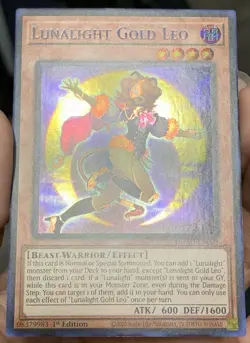 Yugioh Lunalight Gold Leo DUAD-EN005 Secret Rare 1st Ed NM/VLP w/Tracking - Image 5