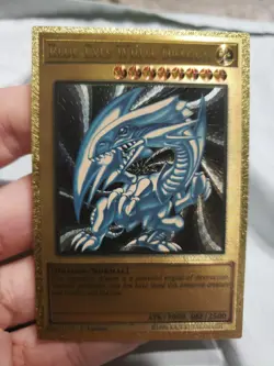 Custom Yugioh Card Blue Eyes White Dragon Premium Gold Field Center Token SDK - Image 1