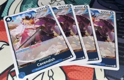 📈ONE PIECE TCG: Cavendish OP10-045 Rare Royal Blood (X-4) playset - Image 1
