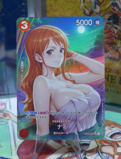 Nami Sexy One Piece CCG Anime Card Waifu Doujin Custom Hot Japanese Bath - Image 1
