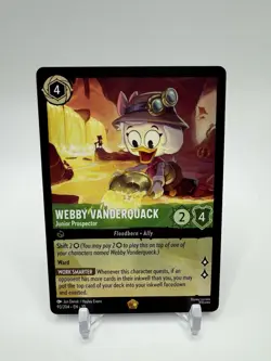 Disney Lorcana Webby Vanderquack - Junior Prospector 93/204 Whispers Regular - Image 1