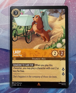 Disney Lorcana Lady Family Dog Reign of Jafar Rare Non Foil - Image 1