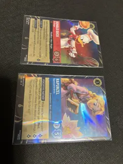 2026 Disney Lorcana Archazias Island Rapunzel AND Donald Duck EPCOT Promo Cards - Image 4