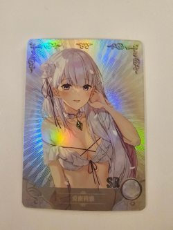 Goddess Story Sexy Waifu Anime Card - Re:Zero - Emilia - NS-5M03-089 SR ccg tcg - Image 1