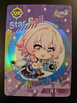 Honkai Star Rail Card march 7th Hk-QR-024 Thick Stock Goddess - Image 1
