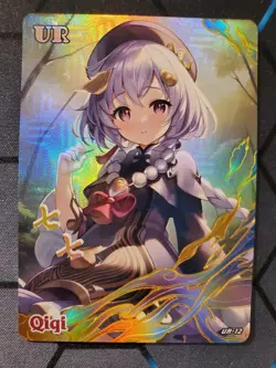 Fandai Pink Lady UR-12 qiqi Waifu Card | Goddess Story genshin impact mihoyo - Image 1