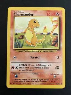 Pokemon Base Set Unlimited Charmander 46/102 & Charmeleon 24/102 NM-LP - Image 2