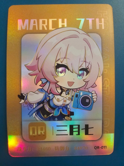 Honkai: Star Rail Card March 7th QR-011 Regular Stock Goddess Story - Image 1