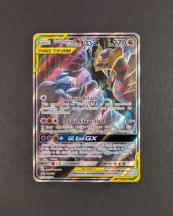 Pokemon TCG "Garchomp & Giratina GX SM193" Alt Art Card - HAS INDENT - Tag Team - Image 1