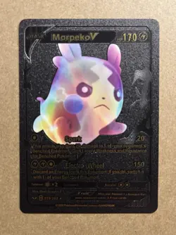 Morpeko V - Spark - Black Foil - Fan Art - Display Card 079/202 NM - Image 1