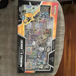 Pokemon TCG Lucario V & Tyranitar V Collector's Box - 14 Packs - Image 1