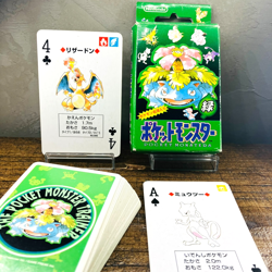 (EX) Pokemon Poker Playing Cards Green Venusaur Deck Charizard 1996 Vintage Box - Image 1