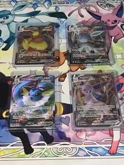 Pokemon V Max Card Lot Of 4 Eeveelutions Flareon Vaporeon Glaceon Espeon All NM - Image 1