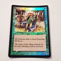 MTG Taunting Elf FOIL Onslaught Green Common MAGIC THE GATHERING CARD - Image 2