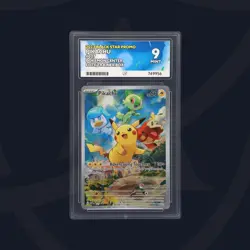 ACE 9 Pikachu Pokemon Center ETB Promo SVP 027 MINT Graded Pokemon Card - Image 2