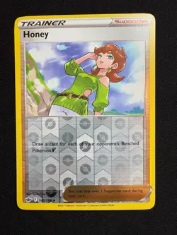 Honey 142/198 Reverse Holo LP - Pokemon TCG Sw&Sh Chilling Reign CRE Trainer - Image 1