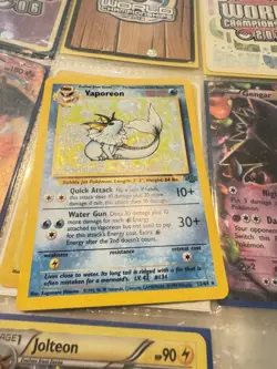 Pokemon TCG Vaporeon Holo Rare Unlimited Card 12/64 Jungle 1999 WOTC - Image 4