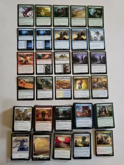 MTG Amonkhet 371 Card Lot Rare Uncommon Land Tokens Blue White Green Red Black - Image 1