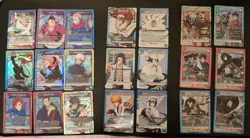 Union Arena 21 SR card lot. Jujutsu Kaisen, Bleach, Attack on Titan. NM - Image 1