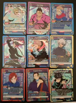 Union Arena 21 SR card lot. Jujutsu Kaisen, Bleach, Attack on Titan. NM - Image 2