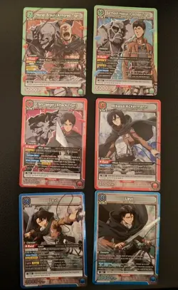 Union Arena 21 SR card lot. Jujutsu Kaisen, Bleach, Attack on Titan. NM - Image 4