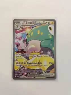 Pokemon TCG Iono's Bellibolt EX Journey Together Ultra Rare Holo Card 183/159 - Image 1