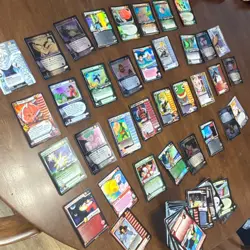 Over 100 Dragon Ball Z CCG Score 2002 card lot Goku Trunks holo & regular cards - Image 4