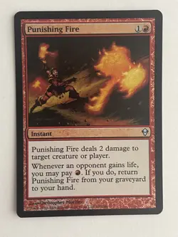 FOIL Punishing Fire Zendikar MTG - Image 1