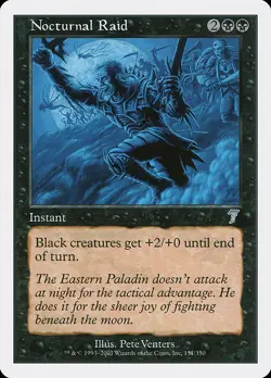 Nocturnal Raid Seventh Edition MTG NM - Image 1