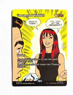 Unexpected Windfall ~ Magic MTG Spider-Man ~ Borderless #0029 - Image 1