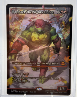 Raphael the Nightwatcher 0287 SHOWCASE FOIL Teenage Mutant Ninja Turtles TMNT NM - Image 1