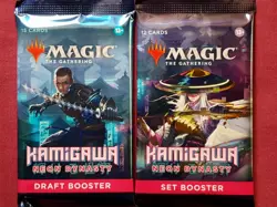 Magic The Gathering KAMIGAWA NEON DYNASTY Draft and Set Booster packs sealed MTG - Image 1